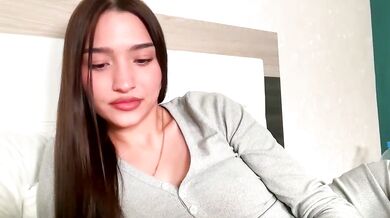 Watch MilenaMilven's petite frame tease in white lingerie before getting down and dirty in a hot, dirty striptease!