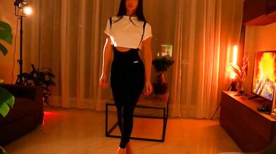 Ravishing Derriere & Lovely Mounds get naked & reveal their talents