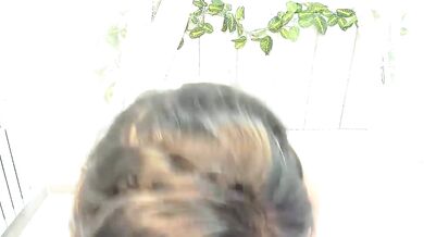 ShelaDiass gets a rough handjob while getting oiled up for a kinky white-oil-show