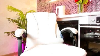 Interactive toy play with young Brunette Top_Skinny and her piercings-white pussy