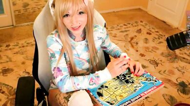 Archancel's stunning breasts get a workout in this cam show