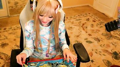 Archancel's stunning breasts get a workout in this cam show