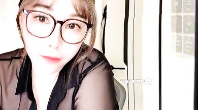 Alano-01's young Asian girlfriend gets her big ass and tits titty-fucked in a hot striptease