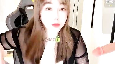 Alano-01's young Asian girlfriend gets her big ass and tits titty-fucked in a hot striptease