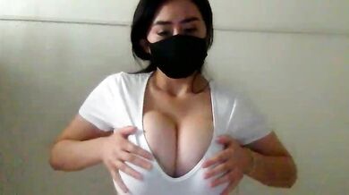 Watch the stunning beauty, NatyCutei19, take a deep breath and let it flow!