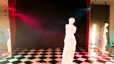 Watch Ecstasy-fueled pleasure as Sultry Goddess enchants MeganMeow with her perfect curves