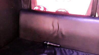 Ebony Cutiex gets her tight pussy stretched by a dildo & vibrator in hot upskirt video