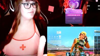 EveBaker04 - Big-tits-brunettes squirt while deepthroating in public