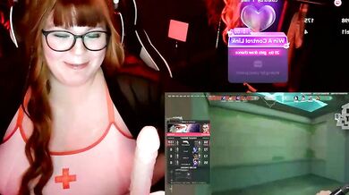 EveBaker04 - Big-tits-brunettes squirt while deepthroating in public