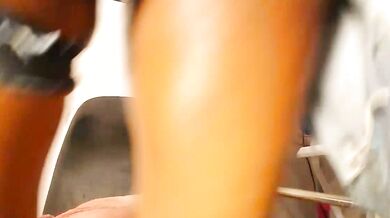 Watch SEXaddictCandy10's small tits ebony boobs flash while she deepthroats and squirts in ecstasy