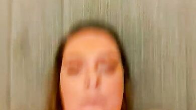 Watch the blonde BBW with big tits play with her dildo and vibrator in front of the camera