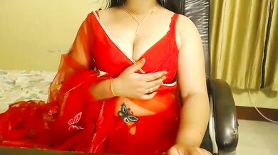 Petite Indian cam girl oils up and teases with dirty talk & upskirt play