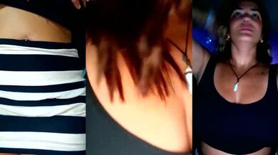 Camiysebas21 strips, roleplays, and deepthroats with a vibrator in the great outdoors