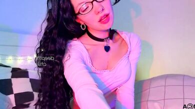 Watch Deepthroat Galactica's Seductive body get drenched in pleasure