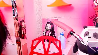 Watch RiasGremmory's tattooed ass tease and suck on cam in POV with her big tits and hairy pussy!