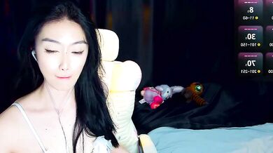 Watch petite-young Asian girl ___BiuBiu flash and blow on cam while getting her tight pussy drilled in doggy-style