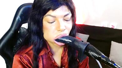 Watch Anabel693 give a hot jerk-off-instruction, then get a messy facial with her young latina friend