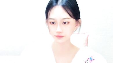 Petite Asian cam girl squirts while getting her tight pussy creampied in front of her cuckold boyfriend