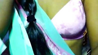 Petite Indian teen strips, shows off her hairy pussy, and squirts while getting doggy-styled