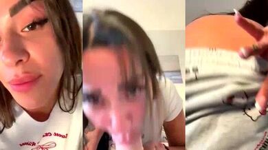 Alisa-Marie's petite frame gets pounded while she talks dirty & gives a deepthroat BJ to a big-dicked dude