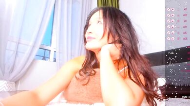 Sweet_yasu goes wild in a Web casting with lustful tongue action