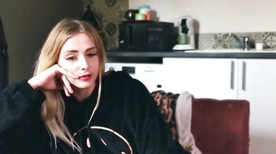 Celeste_Off strips down to her white lingerie and shows off her young tight ass