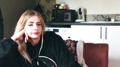 Celeste_Off strips down to her white lingerie and shows off her young tight ass