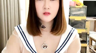 Watch petite-asian MILF Tw_Angellovers get her tight ass drilled in a romantic double penetration frenzy!