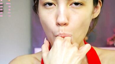 Petite Brunette AlbertaArnet gets dirty talking & dirty-toying in public