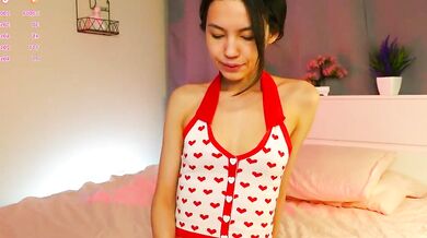 Petite Brunette AlbertaArnet gets dirty talking & dirty-toying in public