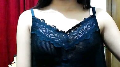 Taisina's public deepthroat & roleplay with her cheapest-privates-teens Indian cam girl