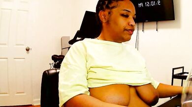 Big-titted Latina BBW from NYC gets dirty talking with dildo & vibrator