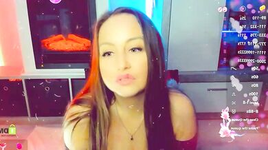 Angel Kristina gives a deepthroat blowjob and squirts while playing with her big tits and dildo in ASMR-style video