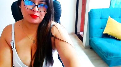 Ixchel_Anaid's Hairy Latina MILF Feet Get Spanked & Deepthroated in Intense Interactive Toy Session