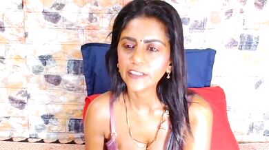 EroticSexyStripper's steamy big tits bounce while she gets her pussy creampied in a dildo-filled cowgirl