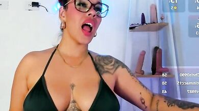 Andrea Lopezz's Big Ass and Curvy Latina Deepthroat with Vibrator & Doggy-Style Toys