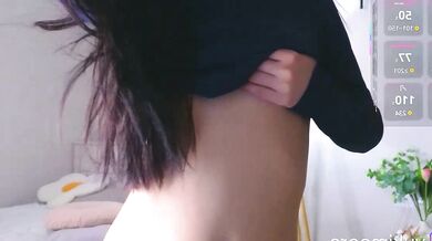 Watch how this petite Asian teen gets off by jerking off to private instruction and a hot oil show