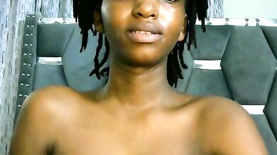 Petite ebony teen Slim_4Cutie gets her tight ass drilled hard and filled with cream