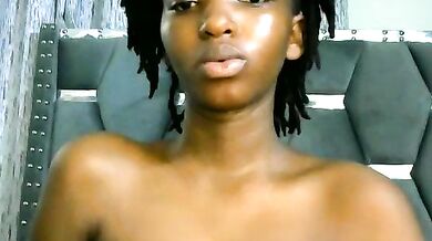 Petite ebony teen Slim_4Cutie gets her tight ass drilled hard and filled with cream