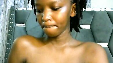 Petite ebony teen Slim_4Cutie gets her tight ass drilled hard and filled with cream