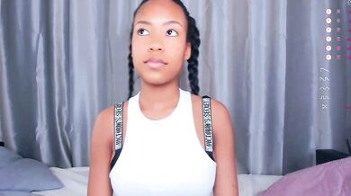 Rexellabreed oils up her big ebony ass & gives a wild dildo-or-vibrator to her teen friend