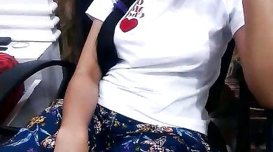 Simranjeet_kaur's Indian-style striptease with her big tits and ass in hot doggy-style action