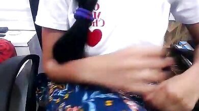 Simranjeet_kaur's Indian-style striptease with her big tits and ass in hot doggy-style action