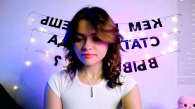 YourrValeria - Naughty Russian teen with small tits gets intimate with camera