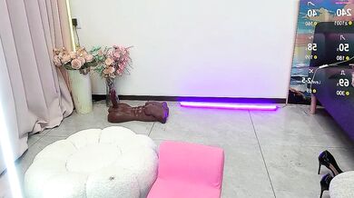 Selenaaaaa- - Petite Asian teen with upskirt skills gets fingered in doggy-style and cummed on cam