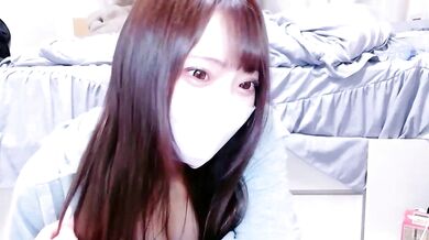 Watch young Asian girl with big tits and sexy body strip, finger, and handjob herself to orgasm