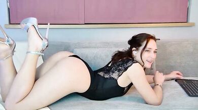 KittyPav goes wild with her toy in this hot, white-on-white action-packed video