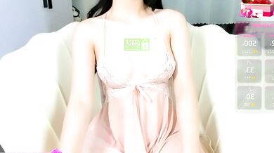 Iris_xyz gets her big-ass-asian tits and nipples toyed in a hot creampie video