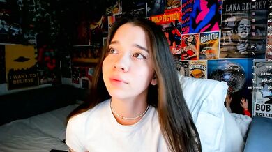 Charming Enchantress flirts sensually while revealing her curves in a naked video