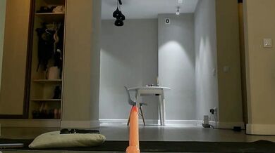 Naughty anda_dai records herself getting down & dirty with big toys on public cam